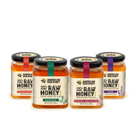 Raw Honey Variety Sampler Pack #3, 10 oz x 4