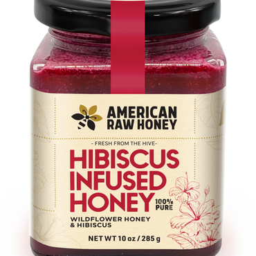 Hibiscus infused Honey